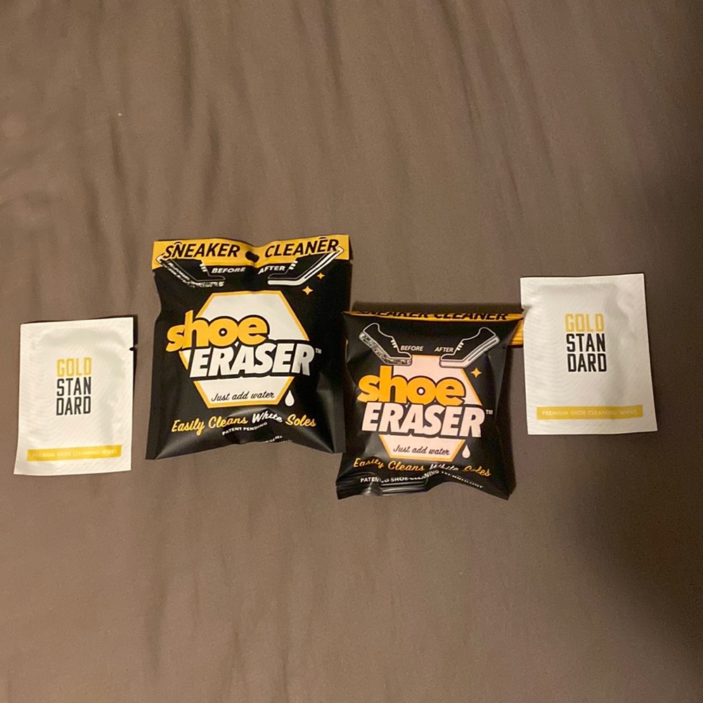 Two Shoe Eraser Sneaker Cleaner And Two Shoe Wipes